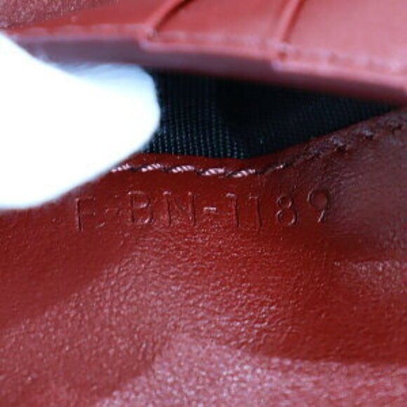 Celine Bi Fold Wallet Leather Bordeaux - Picture 5 of 5